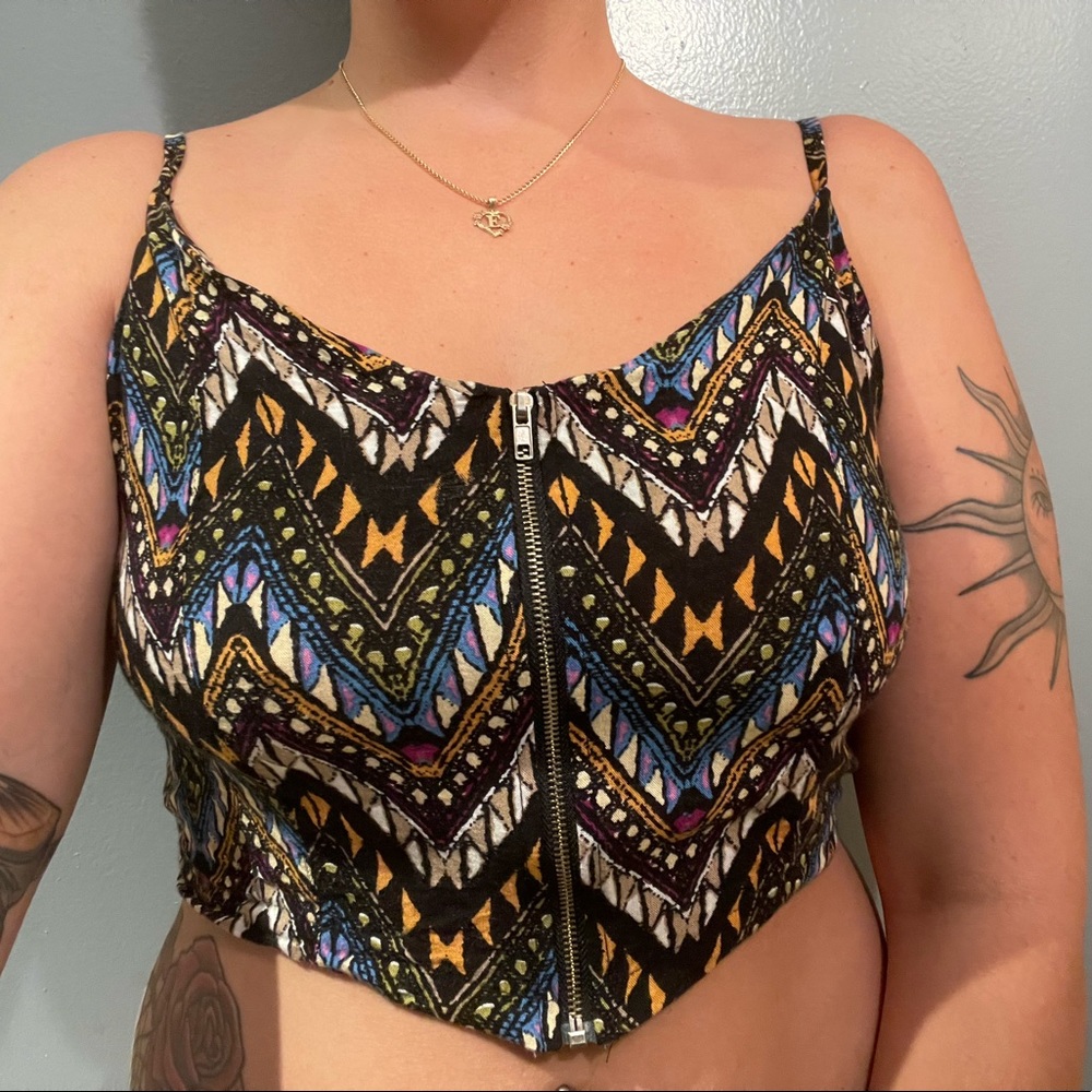 Crop Top w/ Zipper